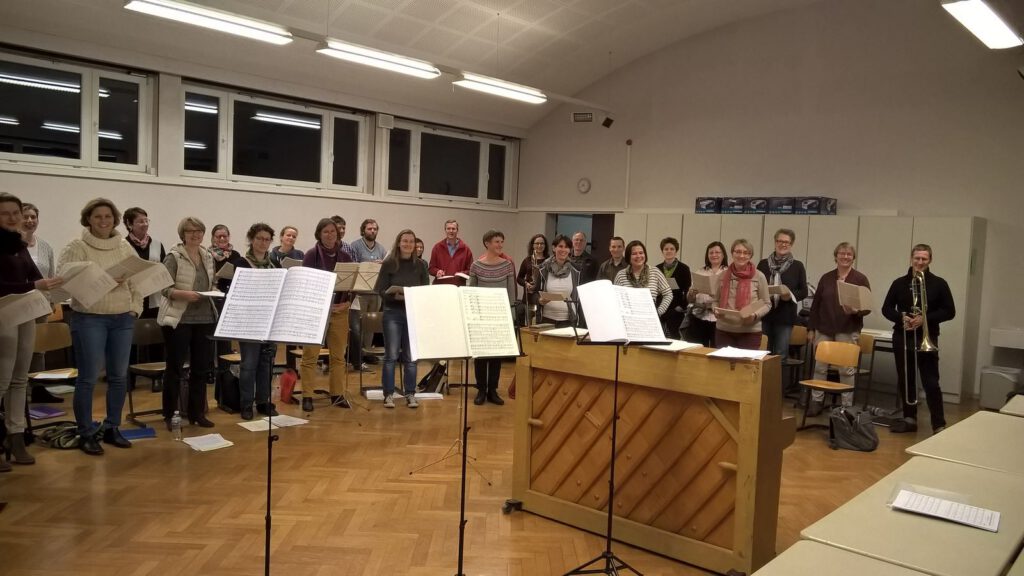 Probe, Gemeindesaal der Petruskirche